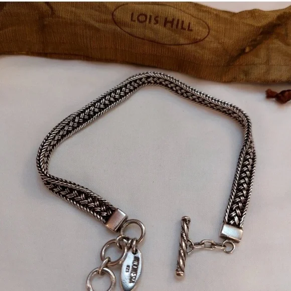 Anklet Lois Hill Sterling Silver Woven - Picture 7 of 8